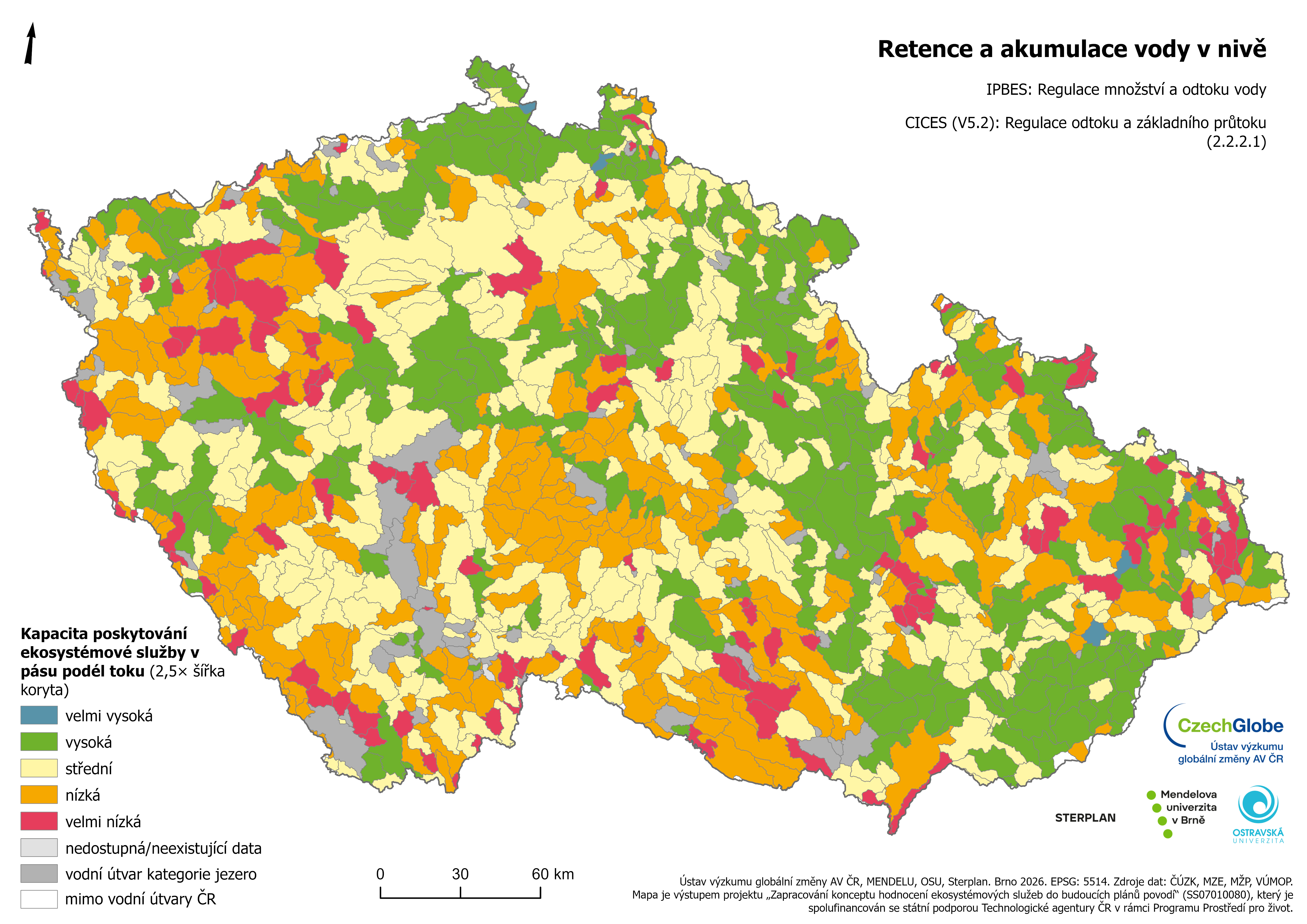 7b - Retence a akumulace vody v pásu podél toku